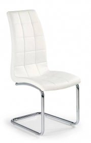 jídelní židle K147 bílá - Kovové jídelní židle čalouněn