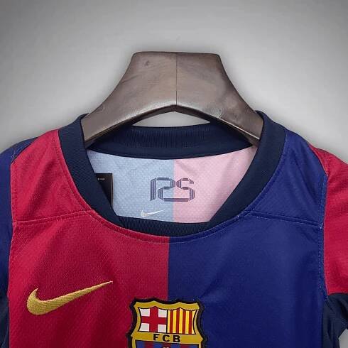 24/25 FC Barcelona Home Kids Size Kit - Premium Quality Jersey at FootballPrestige.com