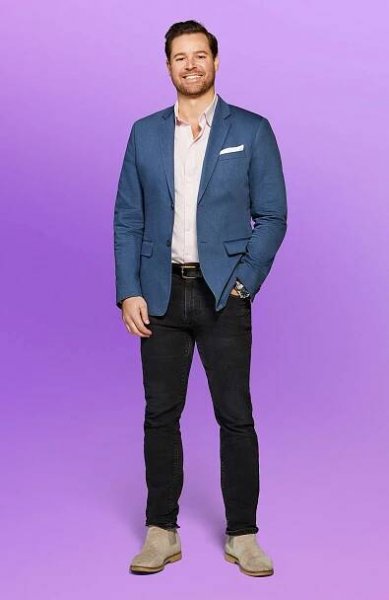 Love is Blind Season 8. David Bettenburg in Love is Blind S8.