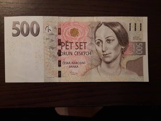 500 kč, vzácná série R, 1++ stav, rok 2009, vzácná bankovka - Bankovky