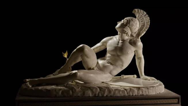 marble sculpture of the dying Achilles. 