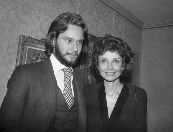 Audrey Hepburn with Son Sean Ferrer