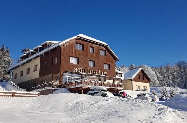 Hotel České Žleby Stožec Exteriér fotografie