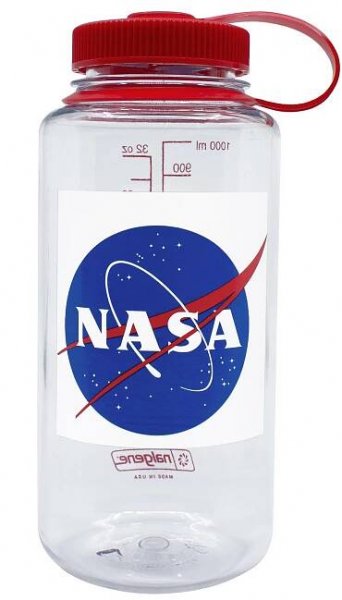 Láhev Nalgene Wide Mouth NASA Globe clear 1000ml