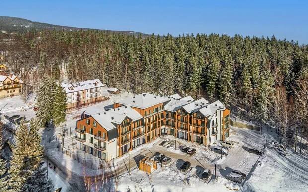 Szklarska Poreba blízko lyžařských areálů v apartmánu Sun & Snow Ostoja Parku Narodowego + sauna a herna - Bike4you.cz