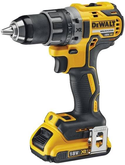 Vrtačka bezuhlíková, 18 V XR, 2x aku Li-Ion, DCD791D2-QW - DE WALT