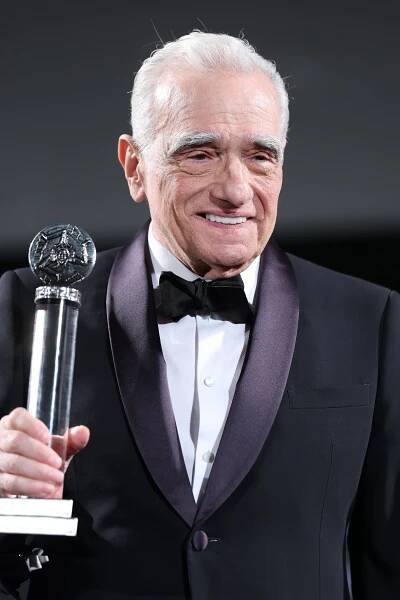 Image may contain Martin Scorsese Face Head Person Photography Portrait Clothing Formal Wear Suit and Accessories