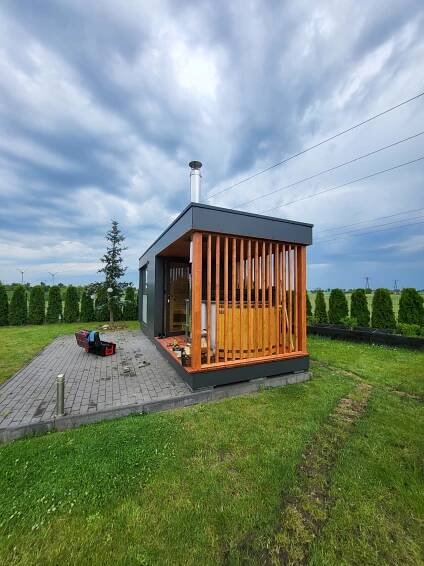 Domácí wellness se saunou a koupacím sudem - Panorama Saunie