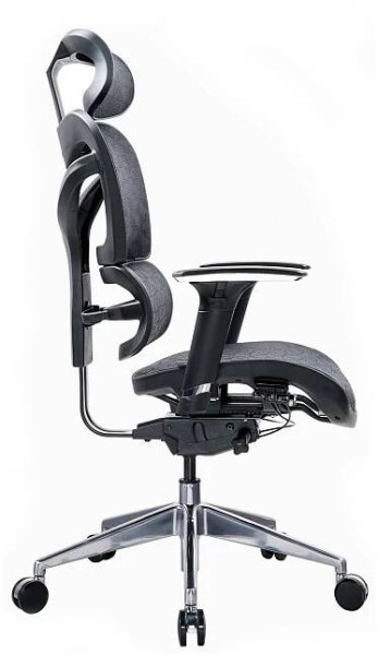 Ergonomická kancelářská židle Tech Max, síťovina, černá - 5