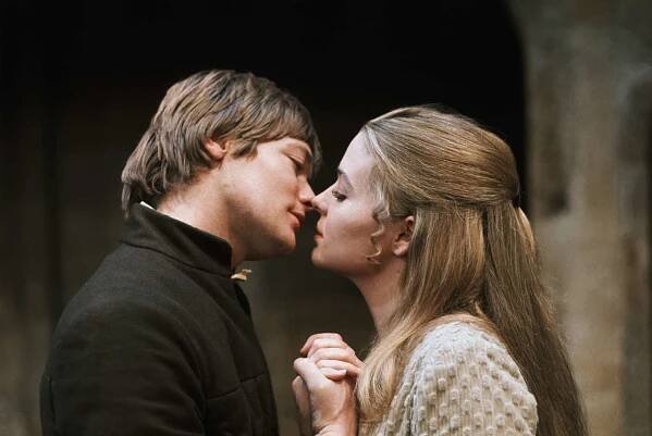 Simon Ward and Sinead Cusack in Romeo and Juliet, ca. 1976