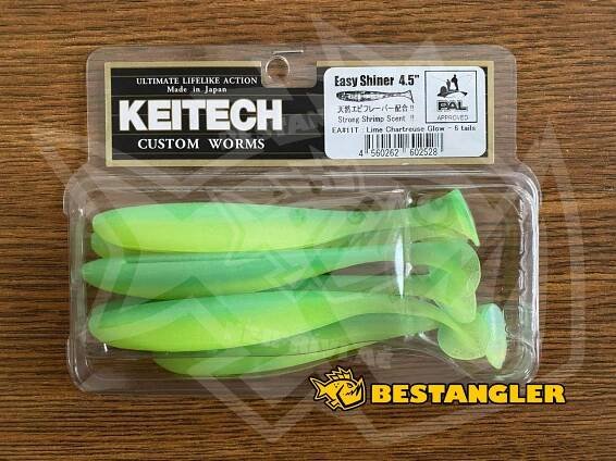 Keitech Easy Shiner 4.5" Lime Chartreuse Glow