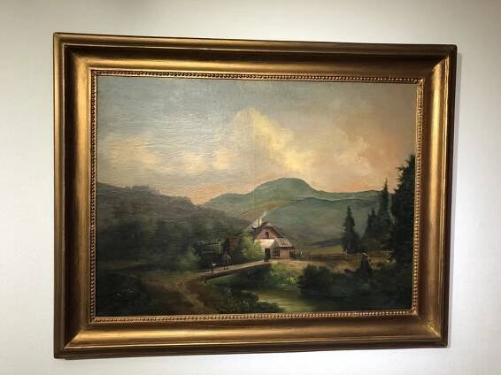Romantická krajina s figurální stafáží | Starožitnosti Antiques Richter