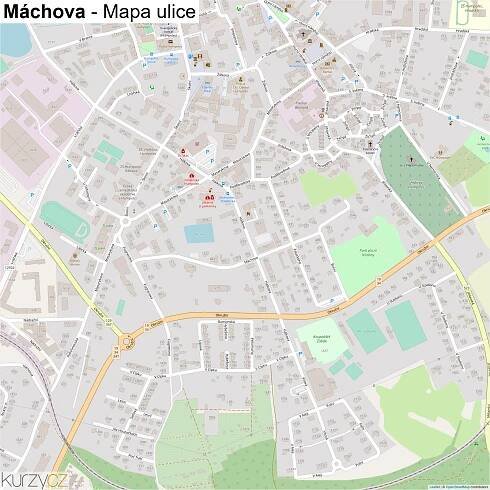 Máchova - mapy | Kurzy.cz