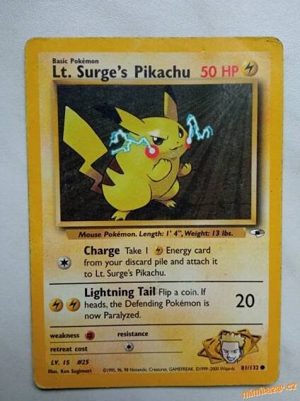 Prodám - Sběratelské karty Pokémon rok 1995 1999, Benešov