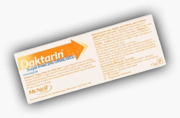 Daktarin Sugar Free 2% Oral Gel - Oral Thrush Treatment