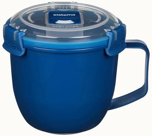 Sistema Hrnek na polévku Microwave 565 ml, modrá