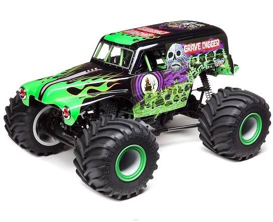 Náhled produktu - 1:8 Losi LMT Monster Truck 4WD RTR (Grave Digger)