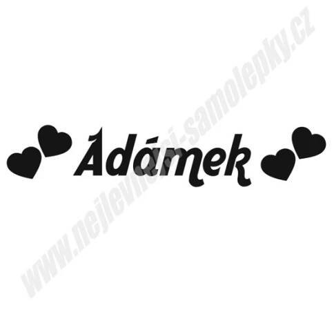 Samolepka na kočárek Adámek