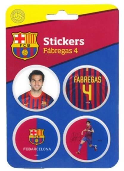 Sada 4 ks samolepek Fabregas 4 3D