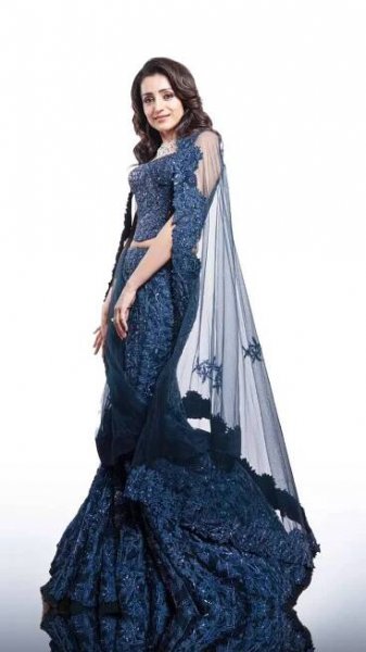 Trisha Krishnan’s blue lehenga worth INR 3.8 lakh has the internet gasping