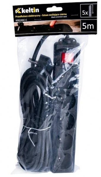 Elektrický prodlužovací kabel - 5m zásuvková prodlužovačka K00246C-C | Aukro