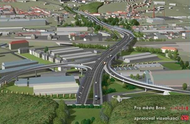 Židenicím uleví silnice na pilířích