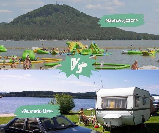 Léto u vody: Máchovo jezero vs. Lipno – Kde je to lepší?
