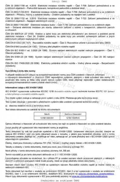 ČSN EN IEC 61439-7 ed. 2 (357107) - Rozváděče nízkého napětí - Část 7: Rozváděče pro použití ve zvláštních podmínkách jako