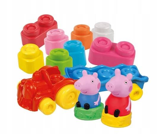Clementoni Soft Clemmy kostky vláček Peppa Pig