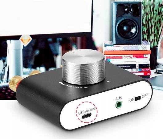 BLUETOOTH ZESILOVAČ 100W RMS ZVUKOVÁ KARTA USB Šířka výrobku 7.8 cm