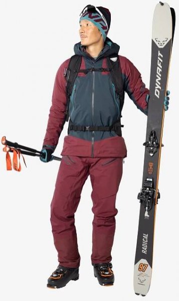 Skialpové kalhoty Dynafit Radical 2 GTX Pant - burgundy