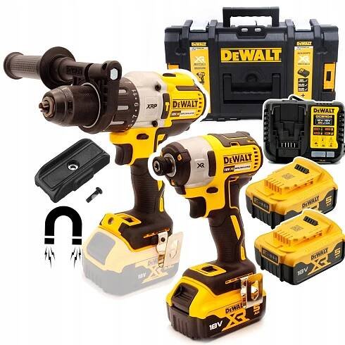 Sada COMBO DeWalt DCK276P2T 18V XR DCD996 DCF887 2x5Ah 205 nm + 95 nm