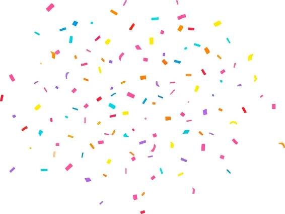 Colorful confetti background illustration