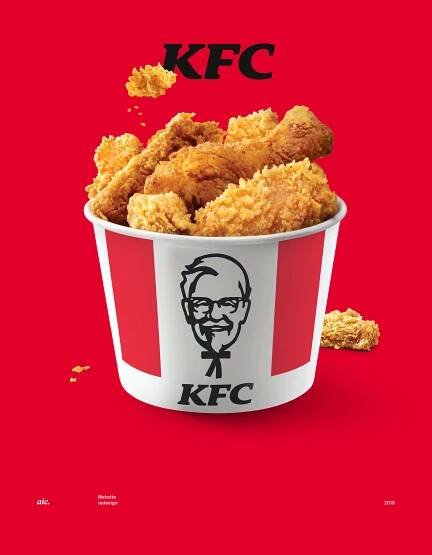 AIC fast Food  Interface KFC mobile service UI ux Web