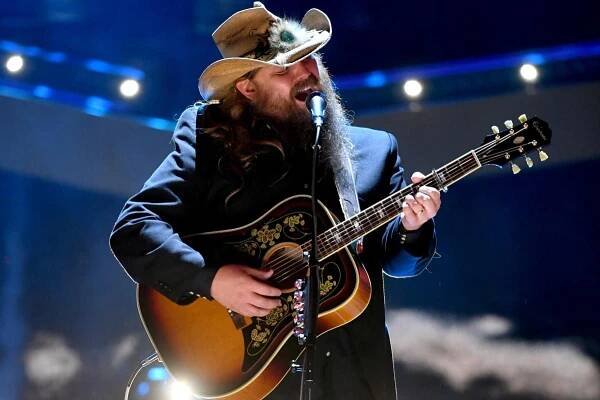 Chris Stapleton on the stage