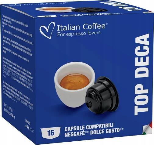 Kapsle pro Dolce Gusto Top Deca Káva Bez kofeinu 16 ks