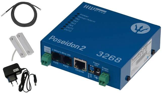 Poseidon2 3268 teplotní set základní prvky pro vzdálený dohled teploty po síti LAN | HW server s.r.o.
