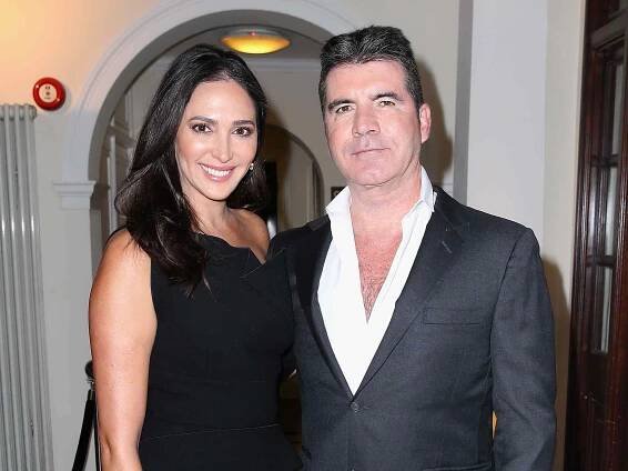 Lauren Silverman and Simon Cowell attend the British Asian Trust dinner at Banqueting House on February 3, 2015 in London, England