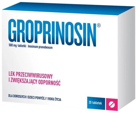 Groprinosin 500 mg tablety 20 kusů