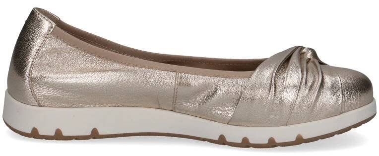 Dámská kožená balerína 9-22163-42-959 Caprice platinová metalická
