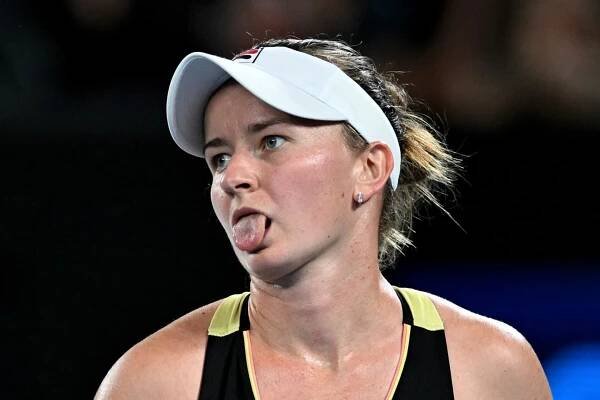  Tenistka Barbora Krejčíková ve Wimbledonu.