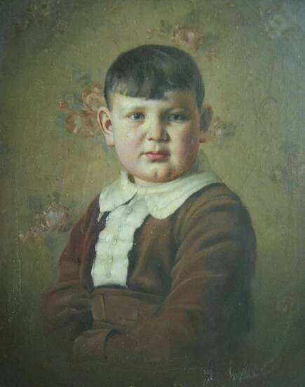 Aukce obrazů | Portrét chlapce | F. X. Diblík | Galerie Národní 25 s.r.o.