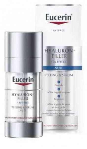 EUCERIN Hyaluron Filler Peeling & Sérum Nuit. paraplume