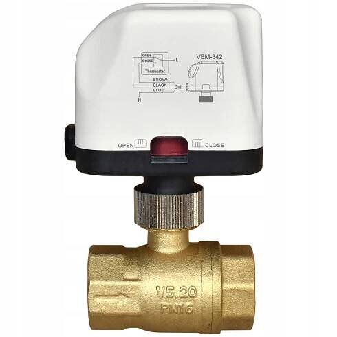 VEM-342 kompletní kulový elektroventil 230V, připojení 3/4"