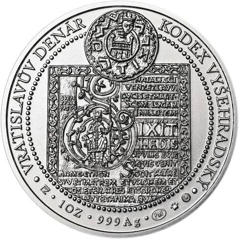 Korunovace Vratislava II českým králem - stříbro b.k.