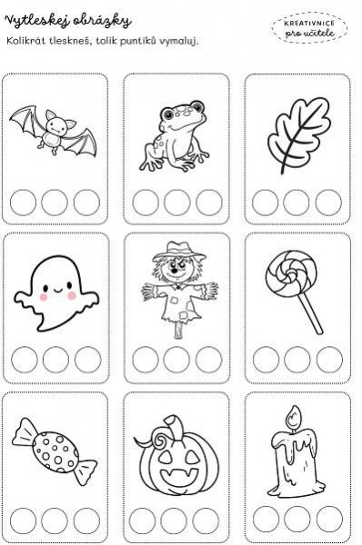Pracovní list | hlásky | halloween nel 2025