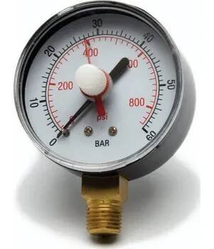7640-1 Manometr k tlakové zkušební pumpě 7640, Brinko