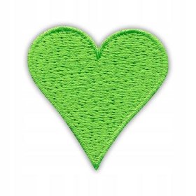 Nášivka SRDCE - zelená, láska, love HAFT