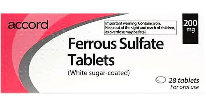Ferrous-Sulfate- Tablets-200mg- 28