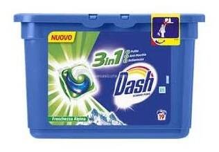 Dash 3v1 gelové prací kapsle 19pd 547g